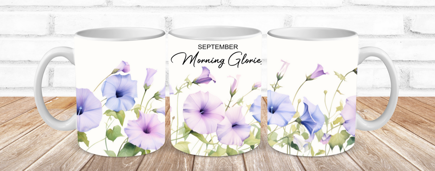 Birth Months Floral Mugs