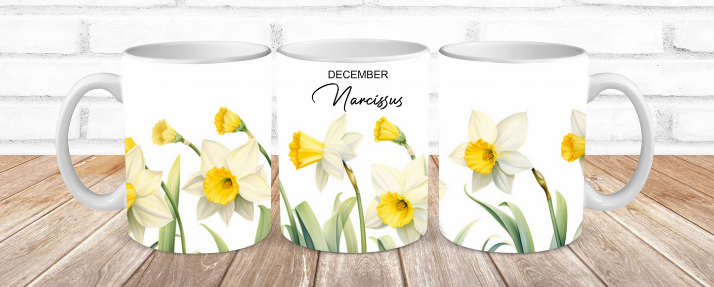 Birth Months Floral Mugs