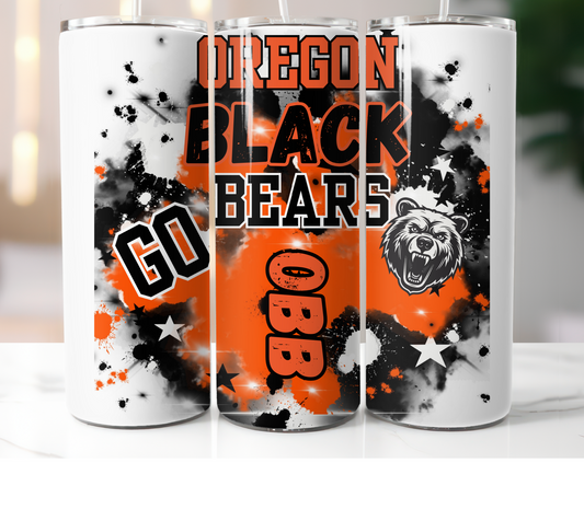 Oregon Blackbears Tumbler