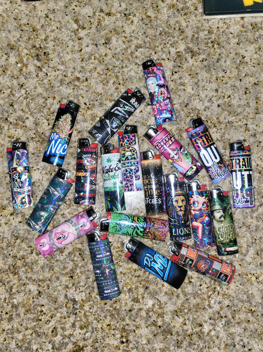 5 pack Custom Lighters