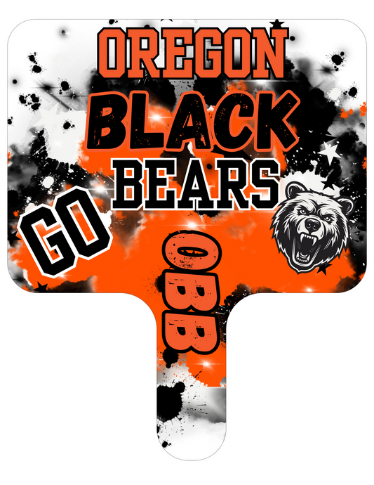 Oregon Blackbears Paddle Fan