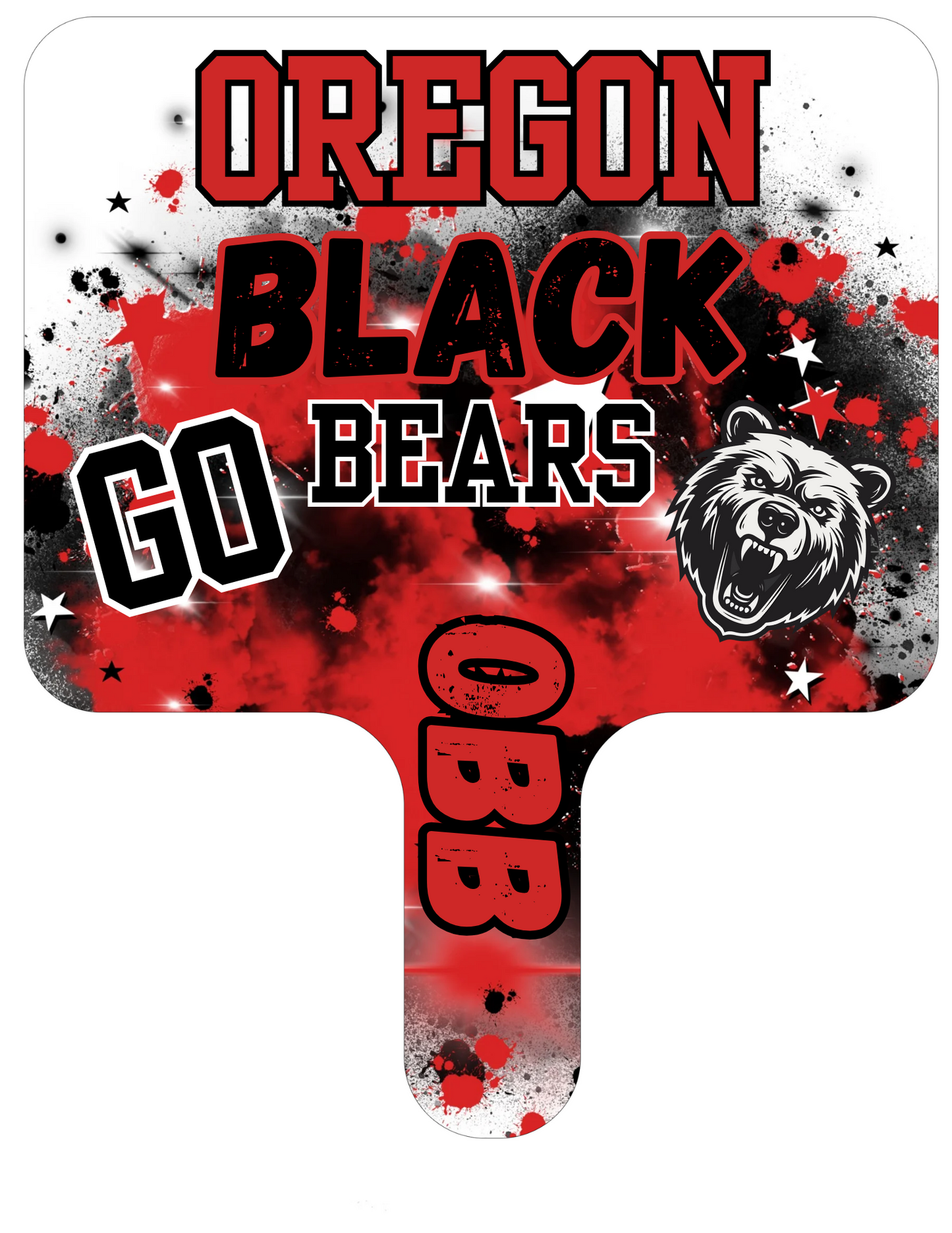 Oregon Blackbears Paddle Fan