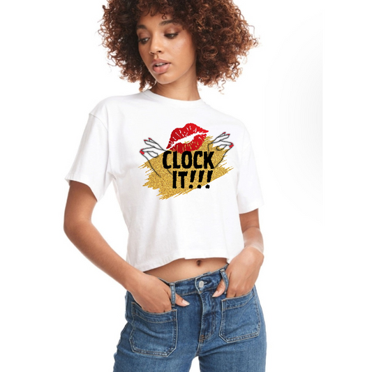 CLOCK IT Crop Top
