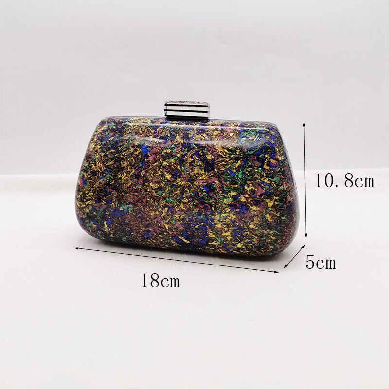 Shell Acrylic Handbags Luxury Women Evening Clutches Party Prom Purses Wedding Wallets Design Bag