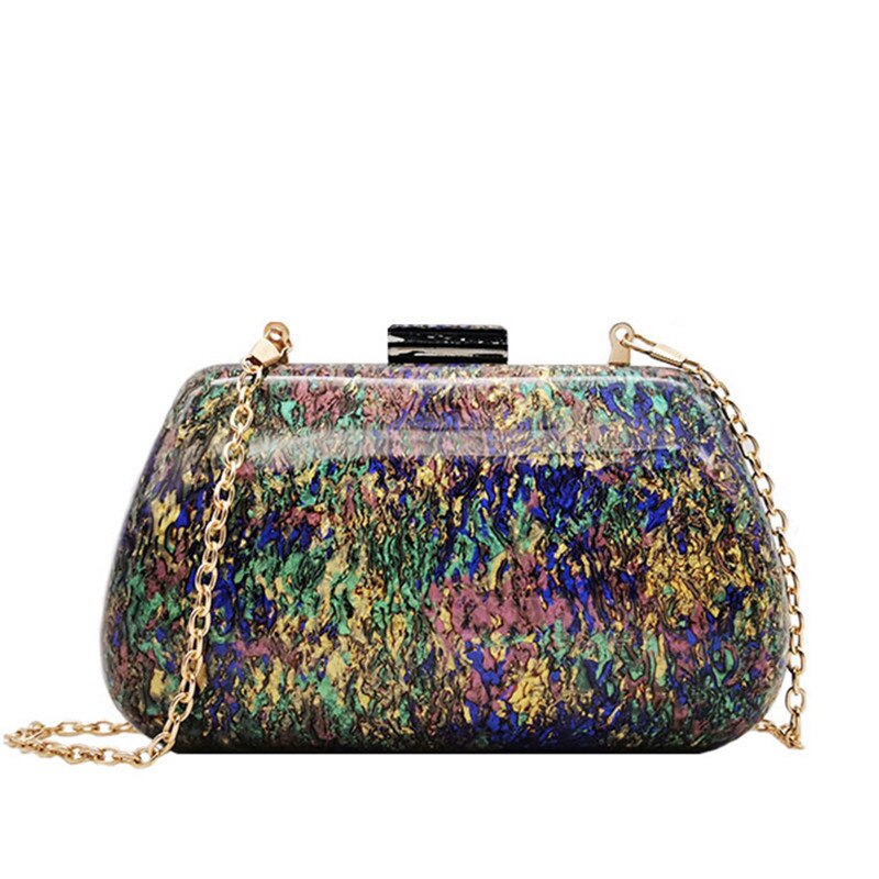Shell Acrylic Handbags Luxury Women Evening Clutches Party Prom Purses Wedding Wallets Design Bag