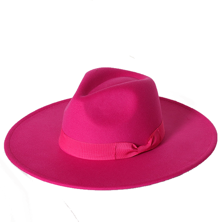 New color Fedora winter hat top concave-convex water drop 9.5cm brim male and female felt