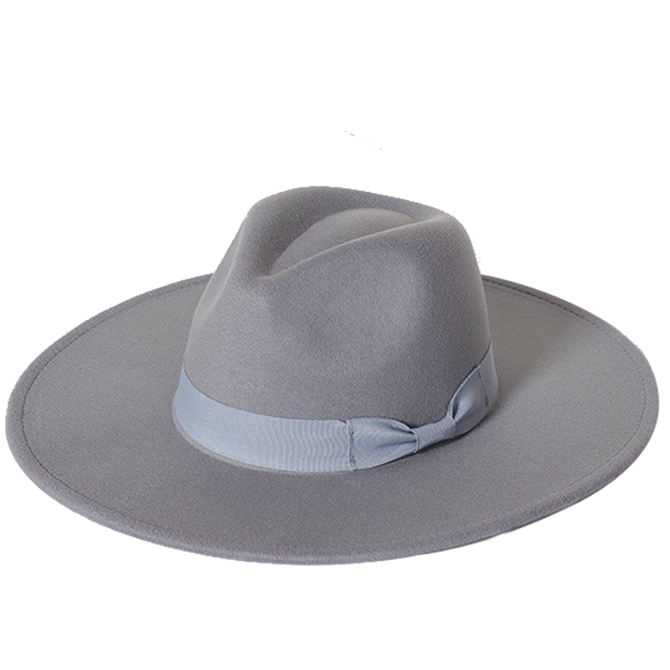 New color Fedora winter hat top concave-convex water drop 9.5cm brim male and female felt
