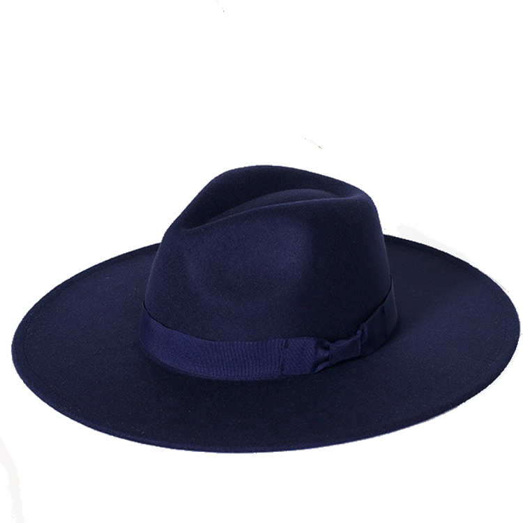 New color Fedora winter hat top concave-convex water drop 9.5cm brim male and female felt
