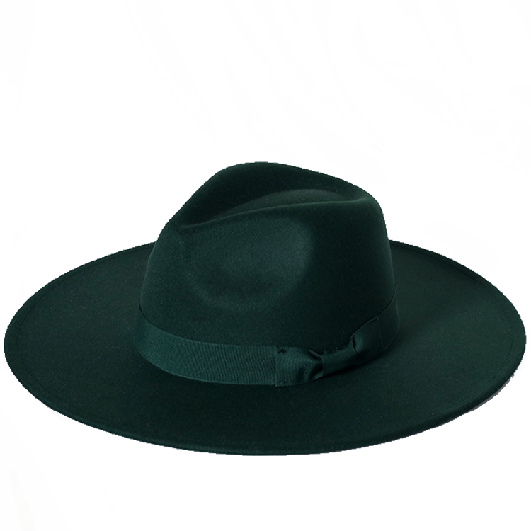 New color Fedora winter hat top concave-convex water drop 9.5cm brim male and female felt