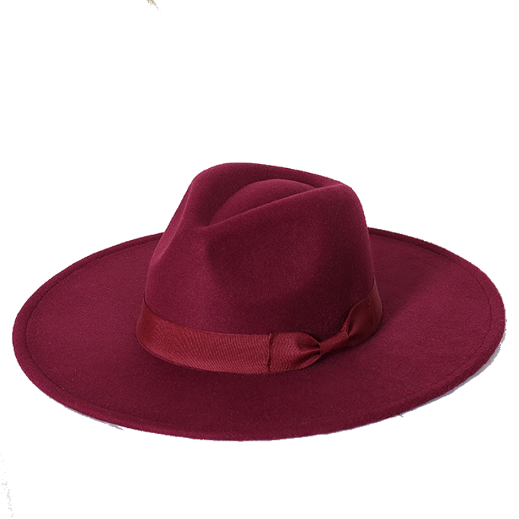 New color Fedora winter hat top concave-convex water drop 9.5cm brim male and female felt