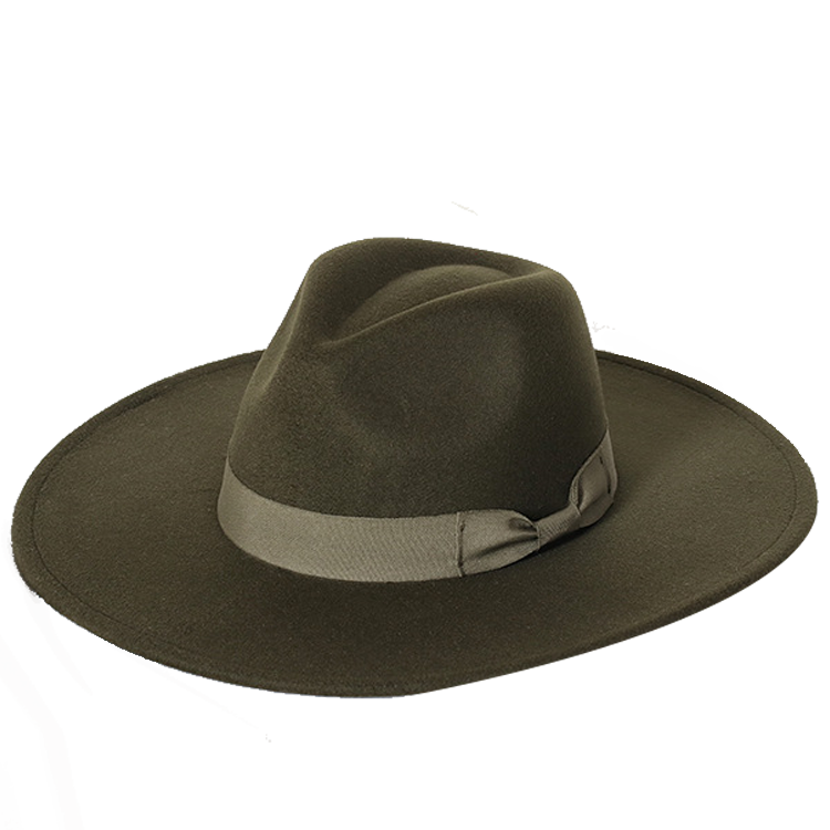 New color Fedora winter hat top concave-convex water drop 9.5cm brim male and female felt
