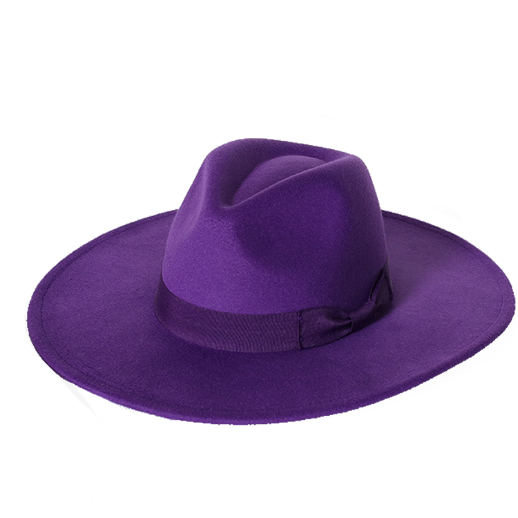 New color Fedora winter hat top concave-convex water drop 9.5cm brim male and female felt