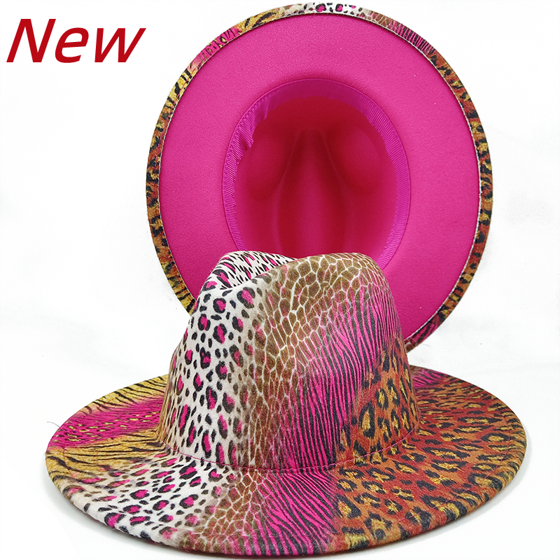 New color Fedora winter hat top concave-convex water drop 9.5cm brim male and female felt