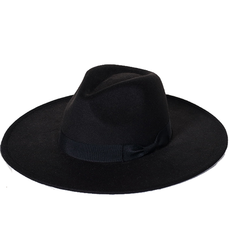 New color Fedora winter hat top concave-convex water drop 9.5cm brim male and female felt