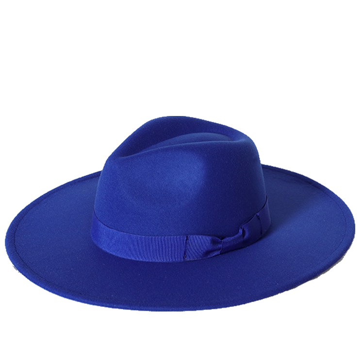 New color Fedora winter hat top concave-convex water drop 9.5cm brim male and female felt