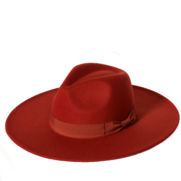 New color Fedora winter hat top concave-convex water drop 9.5cm brim male and female felt
