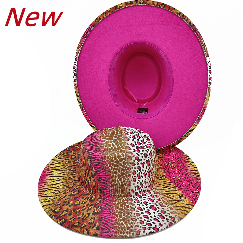 New color Fedora winter hat top concave-convex water drop 9.5cm brim male and female felt
